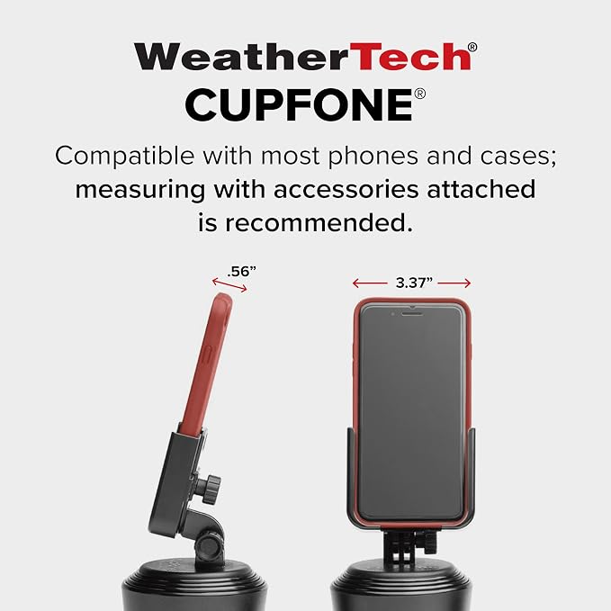 CupFone, Universal Cup Holder Phone Mount for Cars – Adjustable & Secure Fit with Open Access for Charging – Compatible with iPhone, Android - Metal Knobs, Royal Blue