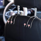 Auto Hooks Bling Car Hangers Organizer Seat Headrest Hooks Strong and Durable Backseat Hanger Storage Universal for SUV Truck Vehicle 2 Pack (Pink)