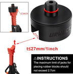 Car Jack Stand Adapters for Tesla Model 3 model3 Model Y modely Model S and Model X, Axle Jack Stand Adapter Pucks, Rubber Jack Pad Pucks Lifting Plugs - fits 3 Tons Jackstand, Set of 2