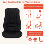 Heated Seat Covers with Fast Heat, Heating Pad for Chairs | Universal Seat Warmer for Home Office and More Use, Comfortable Full Back & Seat Cover with 3 Heating Levels, Winter Gift