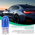 25PCS T10 12V 5W Car Turn Signal Light Bulbs, Clear Flat Foot Vehicle Side Marker Lamp Bulbs, Auto Interior Amber Headlight Bulbs Accessories, Universal for SUV, Sedan, Truck (Blue)