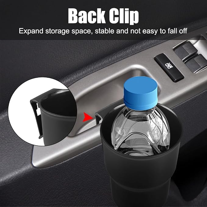Car Cup Holder Hook, Auto Window Mount Bottle Holder 3.54'' Caliber Air Vent Hanging Beverage Holder for Soda Cans, Water Bottles, Coffee