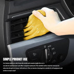 Car Cleaning Gel, Car Cleaning Supplies, Car Cleaning Putty, Universal Car Cleaning Kit Auto Detailing Tools Car Accessories Fit for Automotive, Keyboard, Camera, Printers (Yellow, 2PCS)