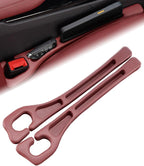Seat Gap Filler with Storage, Universal Seat-Gap Filler, Double-Slot Organizer Prevents Phones, Keys & Coins from Falling, for Most Cars, Trucks, and Suvs (1set Red)