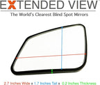NXTGEN Extended View Mirrors - Compatible with 2020-Present Toyota Supra | MKV Supra Blind Spot Mirrors - 2 Piece Set (Left & Right)