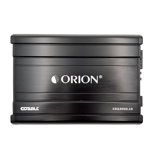 Orion Cobalt CBA2000.1D Monoblock 1-Channel Class D Amplifier for Car Subwoofer, 2000W Max, 500W RMS, 1/2/4 Ohm Stable, Adjustable Low Pass with Bass Boost, MOSFET Power Supply, Bass Knob Included