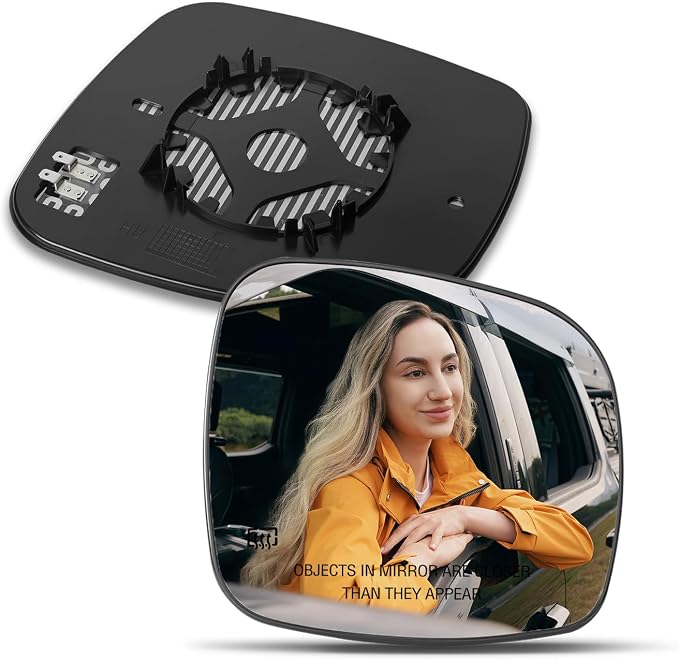 Passenger Side Mirror Compatible with 2008-2020 Dodge Grand Caravan, 2008-2016 Chrysler Town Country, 2012-2015 RAM CV, 2009-2014 VW Routan, Right Side Mirrors, Heated, 68026176AB, CH1325107