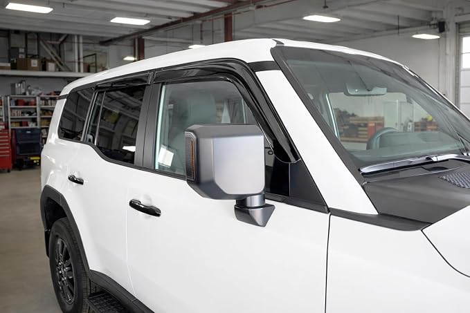 2024-2026 Tape-On Side Window Rain Guards for Toyota Land Cruiser Visor Deflectors First Edition 1958 J250 2025