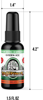 Green Ice Concentrated Air Freshener for Room and Car - Oil-Based Diffuser Spray Bottle - Long-Lasting Bathroom, Car Freshener & Odor Eliminator (1 Pack)