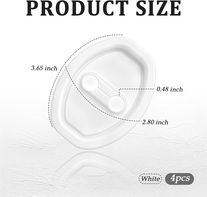 4PCS Upgraded Car Door Latch Guard Cover,Silicone Car Door Lock Cover for Car Door Protector and Noise Reduction,Universal Automotive Exterior Accessories (White/4PCS)