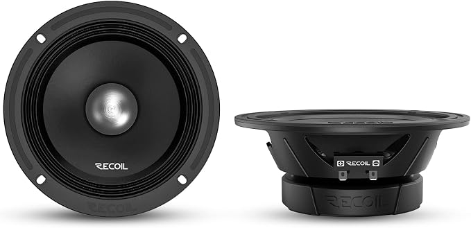 MS65-4P 6.5-Inch Midrange Pro Audio Car Speakers, 600 Watts Max Pair 4Ohm, 1.5-Inch High Temperature Kapton Voice Coil, Premium Quality Audio Door Speakers