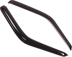 WD2-110 Dark Smoke 2 Pcs Set Window Visor (Outside Mount) Deflector Rain Guard Compatible with 1987-1996 Dodge Dakota