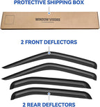 Window Visors Rain Guards for 2000 2001 2002 2003 2004 Nissan Xterra, Out-Channel Window Vent Wind Deflectors Visors Shades for 00 01 02 03 04 Nissan Xterra