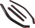 WD2-342i Dark Smoke 4 Pcs Set Window Visor (in-Channel) Deflector Rain Guard Compatible with 2011-2017 Nissan Juke