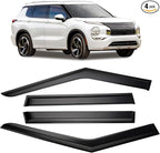 Tape-on Sun/Rain Guard Side Window Visor Deflectors Rain Guards for Mitsubishi Outlander 2022 2023 2024，Window deflectors