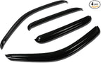4pcs Tape-On Window Visor Deflector Rain Guard Compatible with 2001-2004 Tacoma 1st Gen Double Cab, Acrylic