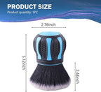Car Interior Brush, Soft Bristles with Storage Rack, Car Beauty Tools, Car Detailing Brush Kit, Suitable for Most Cars (Blue)