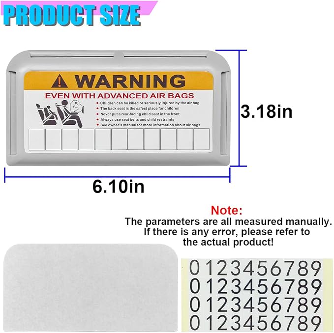 Car Sun Visor Organizer, Car Registration Holder with Parking Number Sticker, Self-Adhesive Card Pocket Storage Organizer to Keep Things Tidy (Gray)