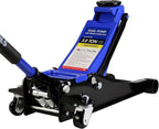 3 Ton Low Profile Floor Jack, Heavy Duty Floor Jacks with Dual Pistons Quick Lift Pump, Steel Car Jack Adjustable Height 3.3"-18.5", Hydraulic Trolley Floor Jack 3 Ton/6600 LBS Capacity, Blue