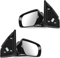 2 Piece Driver and Passenger Side Mirror Assembly Set Electric Adjustment Non-Heated No Memory Black Compatible with 2013-2017 Hyundai Santa Fe Sport HY1320199 HY1321199