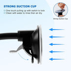 Car Phone Holder Mount, 3-in-1 Universal Cell Phone Holder Car Air Vent Holder Dashboard Mount Windshield Mount Fit for iPhone 17 16 15 14 13 Pro Max, Samsung S24 S23 LG Sony and More