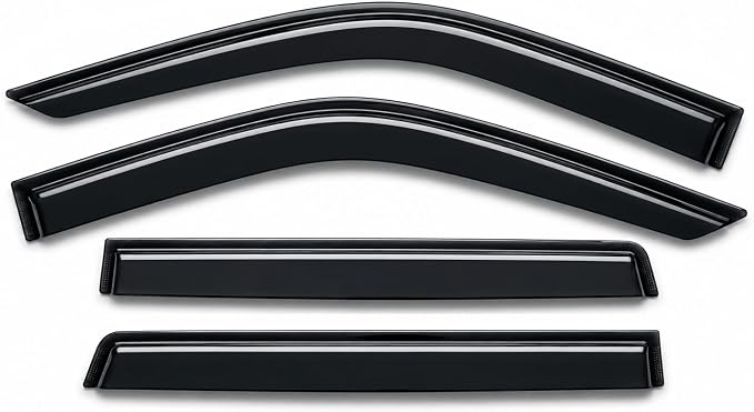 2021-2026 Tape-On Rain Guards for Chevrolet Tahoe (Chevy) & for GMC Yukon Side Window Visor Deflectors Extra Thick Vent Shades 2022 2023 2024 2025