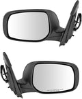 2 Piece Driver and Passenger Side Mirror Assembly Set Electric Adjustment Heated No Memory Black Compatible with 2009-2013 Toyota Corolla TO1320247 TO1321247