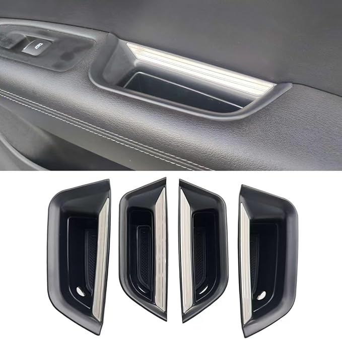 Car Door Handle Pocket Organizer For Cadillac XT5 2024 2023 2022 2021-2017 Accessories Insert Tray Storage Box Front rear door storage box (4PCS Storage Box-4 Door)