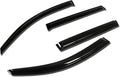 4Pcs Tape-On Window Visor Compatible with 2006 2007 2008 2009 2010 2011 2012 RAV4 2006-2012, Deflector Rain Guard, Acrylic Black