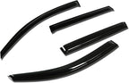4Pcs Tape-On Window Visor Compatible with 2006 2007 2008 2009 2010 2011 2012 RAV4 2006-2012, Deflector Rain Guard, Acrylic Black