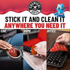 Sticky Icky Car Cleaning Gel, Green Apple & Sweet Strawberry Scent - Detailing Kit, Car Dust Crevice Cleaner, Slime Auto Air Vent, Cleaning Putty for Keyboard Cleaner (4 Pack) - CJK1004