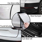 Car Door Edge Guards Door Sill Protector, 2.7In x 16.4Ft 5D Carbon Fiber Car Wrap Film, Vinyl Automotive Wrap Film Anti-Collision Fits for Most Car (Black)