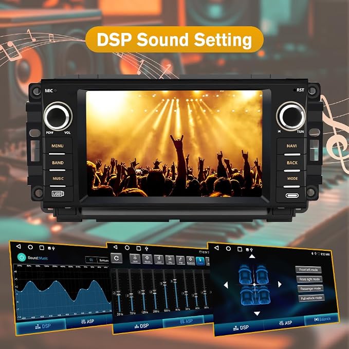 Car Radio Stereo for Dodge Ram 1500 2500 3500 2009 2010 2011 2012 Avenger Challenger 2008 2009 2010 2011 2012 2013 2014, 7 Inch Touch Screen with Wireless CarPlay Android Auto Backup Camera
