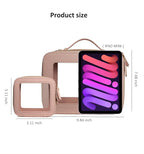 Clear Makeup Bags Small, TSA Approved Toiletry Bag with Zipper, Mini Clear Beach Makeup Pouch Purse Organizer Fit Carry-on Travel Essentials,Small Cosmetic Bags for Car Storage (Mini-Nude)