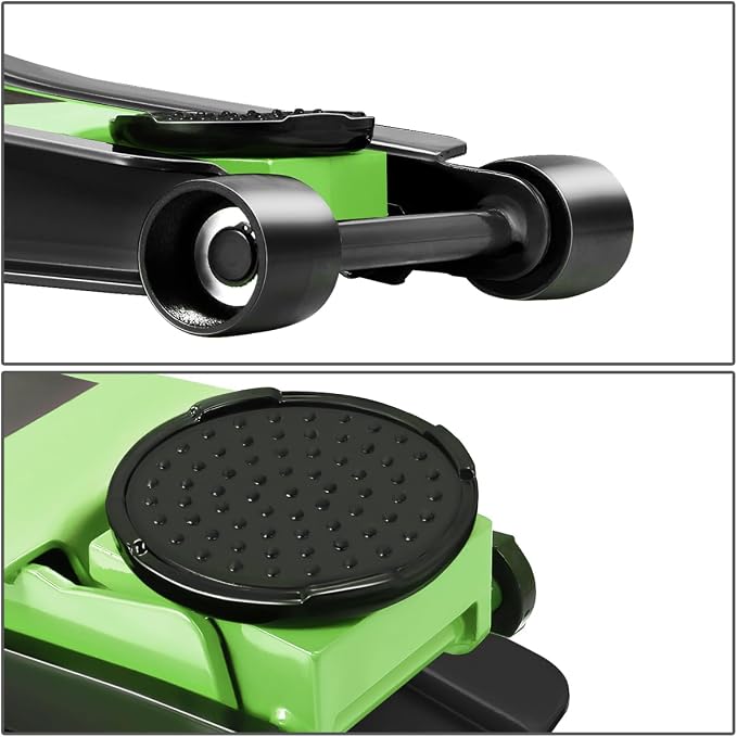 DNA Motoring Low Profile Hydraulic Trolley Service/Floor Jack, 4 Ton (8000 lbs) Capacity, Lifting Range 4.5"-20", Green, TOOLS-00307-GR