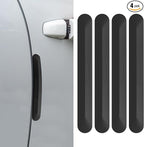4PCS Silicone Car Door Edge Guard, Car Door Protector, Self Adhesive Crash Scratch Strips Accessories Protector, Auto Accessories Decorative Anti-Collision Strip for Sedans Truck SUV (Black)