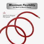 4 Gauge CAA Wire - 25ft Automotive Power & Ground Cable for Car Amplifier, Speaker, RV, Welding