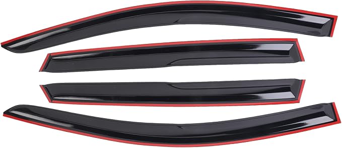 Tape-On Window Visors Deflectors Rain Guards 4 Piece Set ‎Compatible with 2013-2018 Toyota Rav4 94992