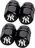 for New York Yankees Baseball Fans Car Keychain with Tire Valve Caps, Car Keyring and Valve Stem Caps Compatible with Key Fob Holder, Delicate Gifts for Men Women, NY Yankees
