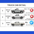 in-Channel Window Deflectors Visors Fit for Tacoma 2024-2026 Double Cab | Extra Durable Rain Guards, Window Visors Vent Sun Shades, Truck Accessories Dark Smoke 4pcs