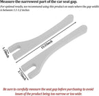 Car Seat Gap Filler, 2PCS Between Seat and Centre Console No Drop Vehicle Gap Plug, Automotive Interior Front Chair Blocker Stop Things from Dropping, Universal for SUV Caravan Truck (Grey)