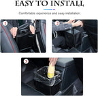 Foldable Trash Can, Hanging Waterproof Leakproof Storage Bag with Large Capacity, Car Interior Accessories (Large)