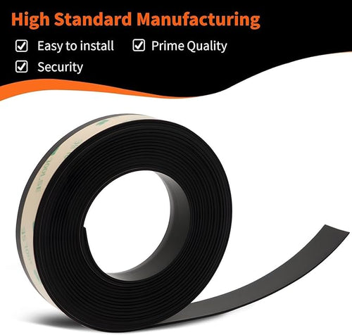 13.12FT Front Rear Side Rubber Seal Strip Car Door Window Trim Self Compatible with Adhesive Weatherstrip Rubber Seal Protector Guard Strip