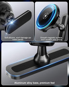 15W Charging for Hyundai Ioniq 5/Ioniq 9 Phone Mount, Magnetically Attaches to Metal Dashboard Phone Holder for 2022-2025 Ioniq5 2026 Ioniq 9, 2024-2025 Sonata Kona & 2025-2026 Tucson