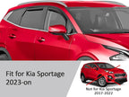 Voron Glass in-Channel Extra Durable Rain Guards for Kia Sportage 2023-2026, Window Deflectors, Vent Window Visors, 4 Pieces - 200816