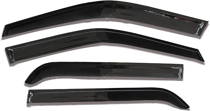 Side Window Visors rain Guards Vent Deflectors Compatible with Ford Expedition/Lincoln Navigator 1998-2017, Vent Deflector Window Rain Guard Sun Shade Visors, Car Accessries 4PCS