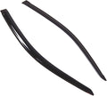 WD2-800 Dark Smoke 2 Pcs Set Window Visor (Outside Mount) Deflector Rain Guard Compatible with 2010-2016 Honda CR-Z
