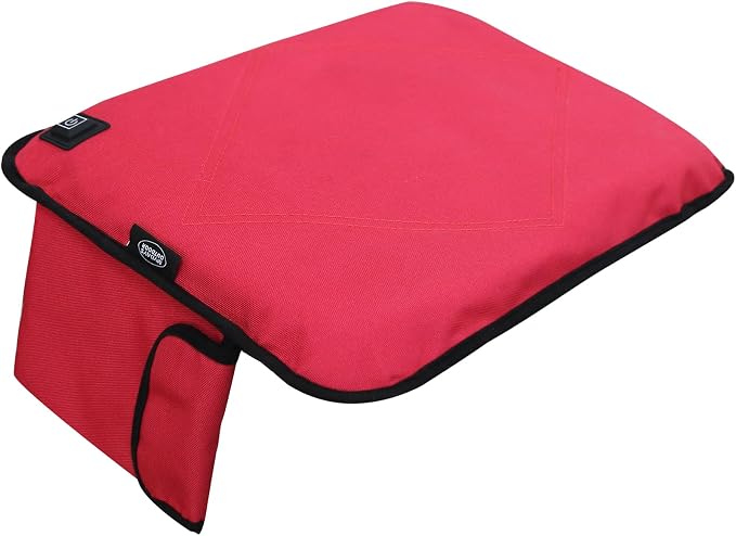 Portable Heated Seat Cushion,Heated Stadium Seats for Bleachers(Red) | Waterproof Heated Seat Pad Great for Outdoor Sports,Camping,Fishing(No Power Bank)