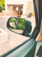 Blind Spot Mirror, 3-3/4'' Aluminum Frame Round HD Glass Convex Wide Angle Rear View Mirror