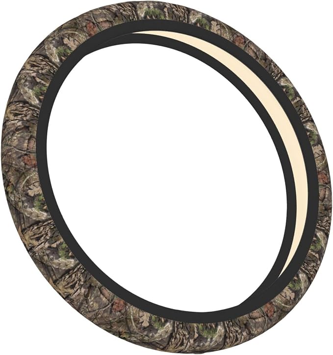 Camo Camouflage Forest Steering Wheel Cover For Women Men Girls Car Accessories Decor Anti-Slip Neoprene Auto Steering Wheel Covers Protector Universal 15 Inch